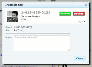 WebRTC enables you to take calls directly in My Halloo.