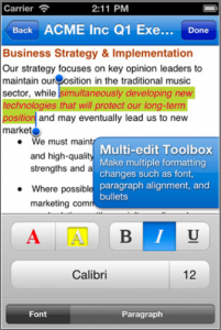 Multi-tasking changes in the text!